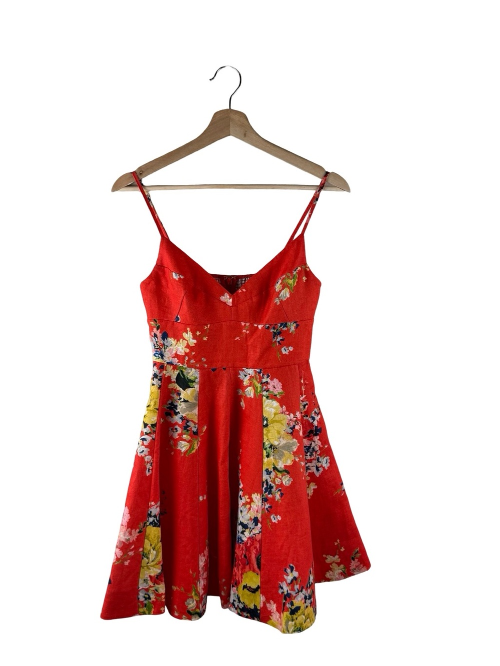ZIMMERMANN ALIGHT FLORAL-PRINT LINEN MINI DRESS Size 0 - Picture 3 of 12